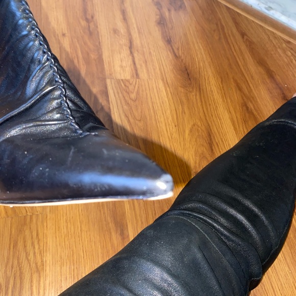 ALEXANDRE BIRMAN RUCHED LEATHER BOOTS - Picture 10 of 10